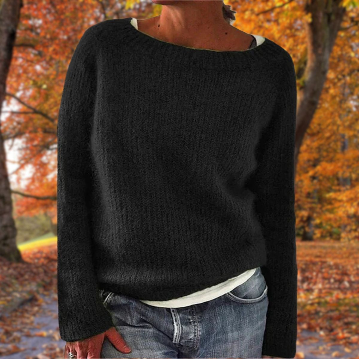 WW | Klassischer Wollpullover - Damenmode