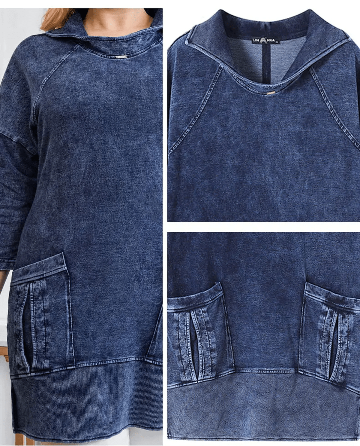 WW | Plus Size Strick Denimjacke Für Kurvenreiche Figuren