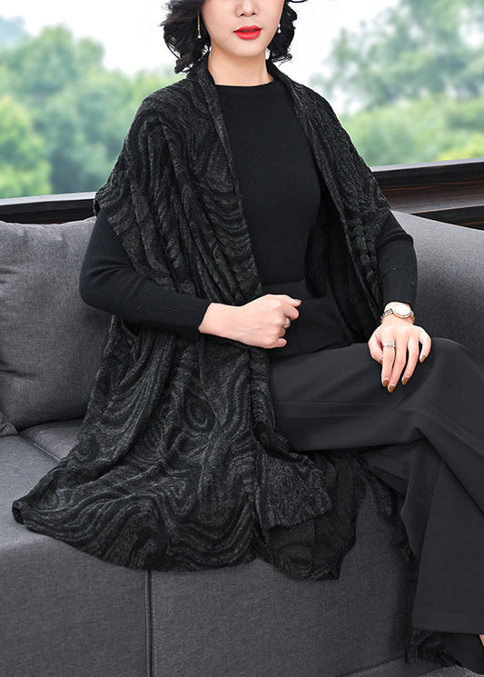 WW | Größe Original Cape Stil Asymmetrische Wolle Mäntel