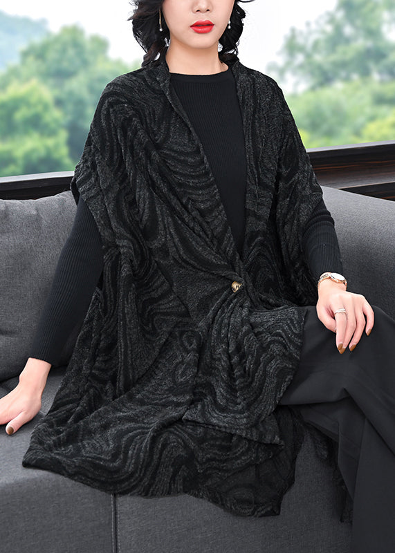 WW | Size Original Cape Style Asymmetrical Wool Coats