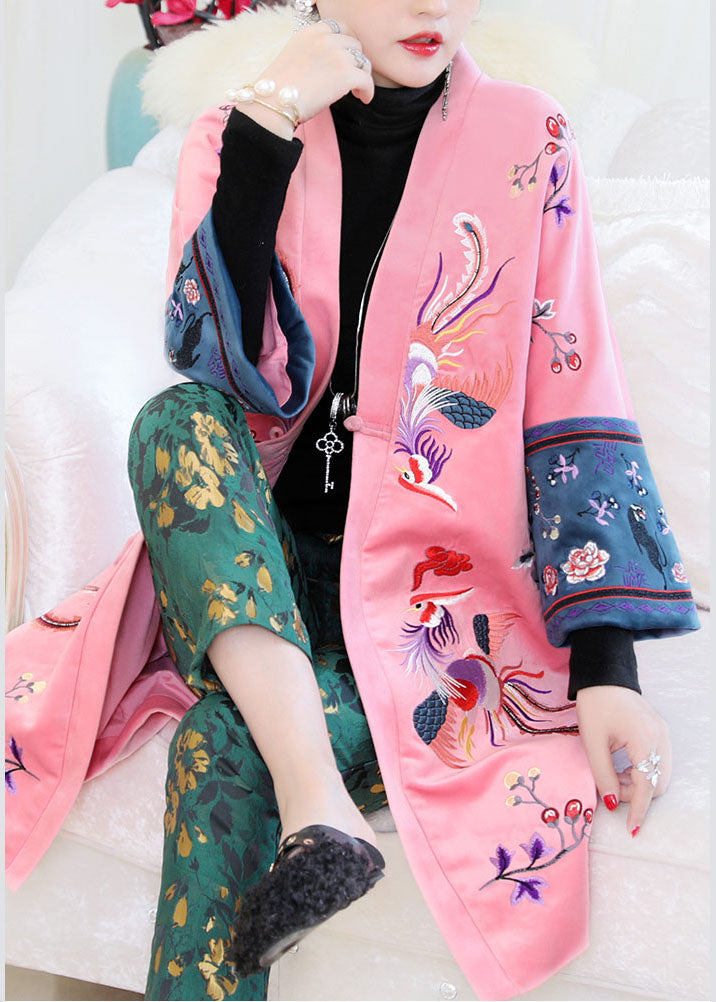 WW | Size Pink Oriental Velour Warm Winter Coats
