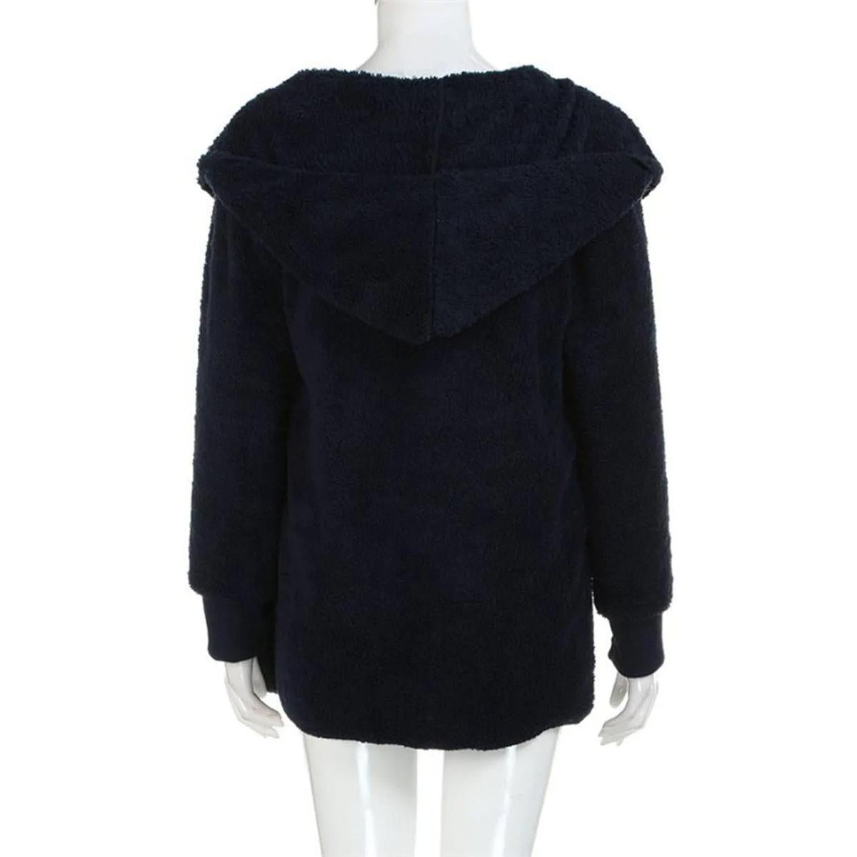 WW | Plus Size Samt Kapuzen Wintermantel