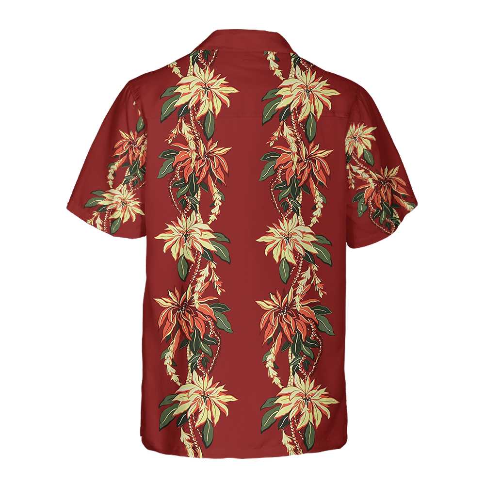 WW | Weihnachts-Poinsettia-Hawaiianshirt, Vintage-Weihnachtshemd, Beste Weihnachtsgeschenkideen