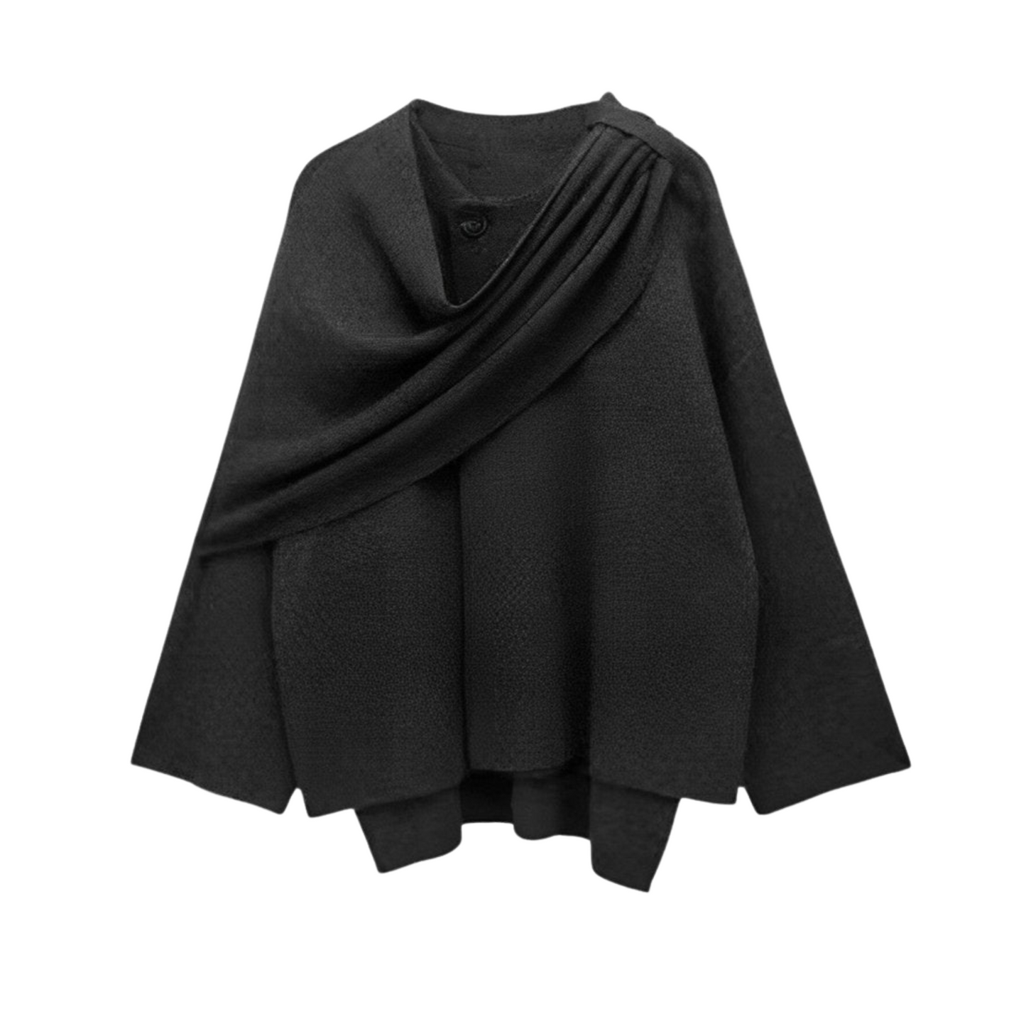 WW | Wolle Herbst Poncho Cape Damenüberjacke
