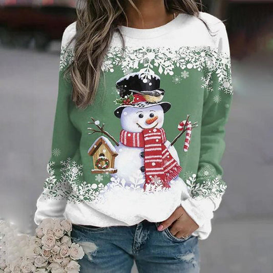 WW | Frauen Schneemann Weihnachtspullover