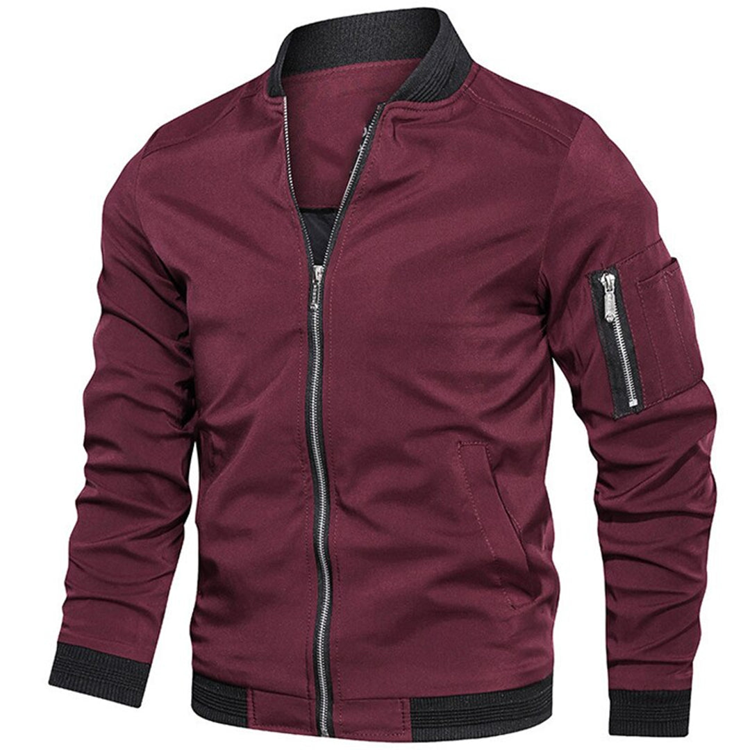 WW | Comfortable Men's Bomber Jacket with Sporty Design
