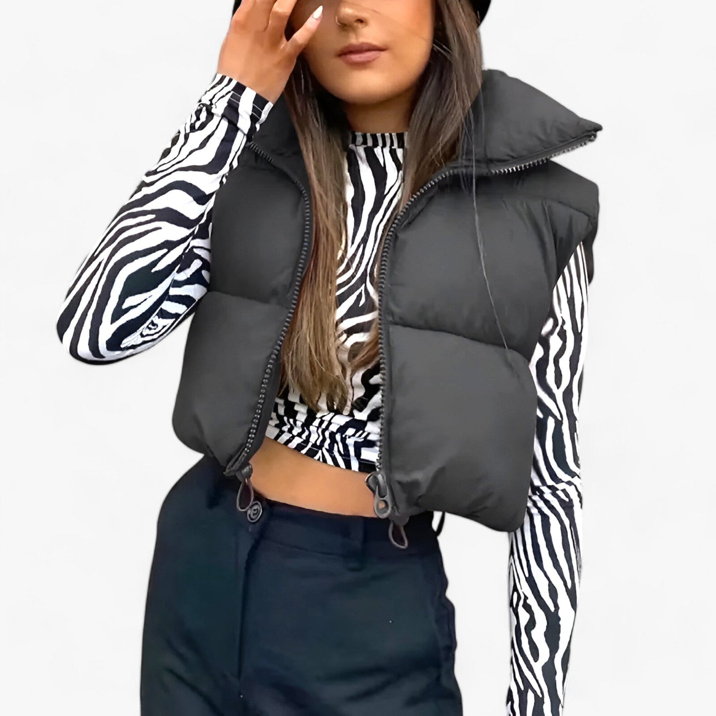 WW | Weste Kurz Ärmellos Weste Winterbekleidung für Damen