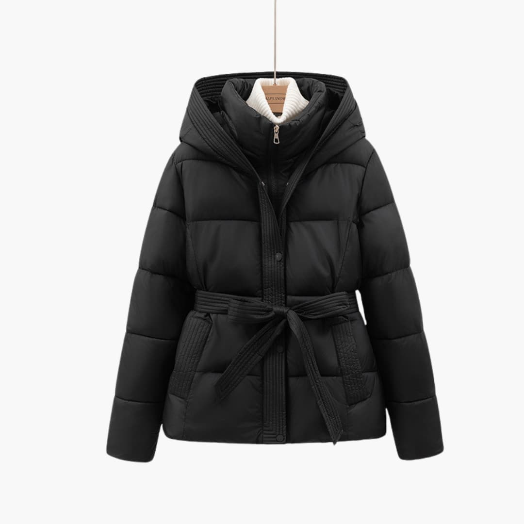 WW | Kapuze Gürtel Daunenjacke Winterjacken und Mäntel für Damen