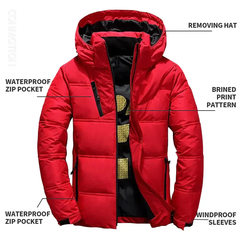 WW | Hooded Ski Snow Jacket Men's Winter Jacket