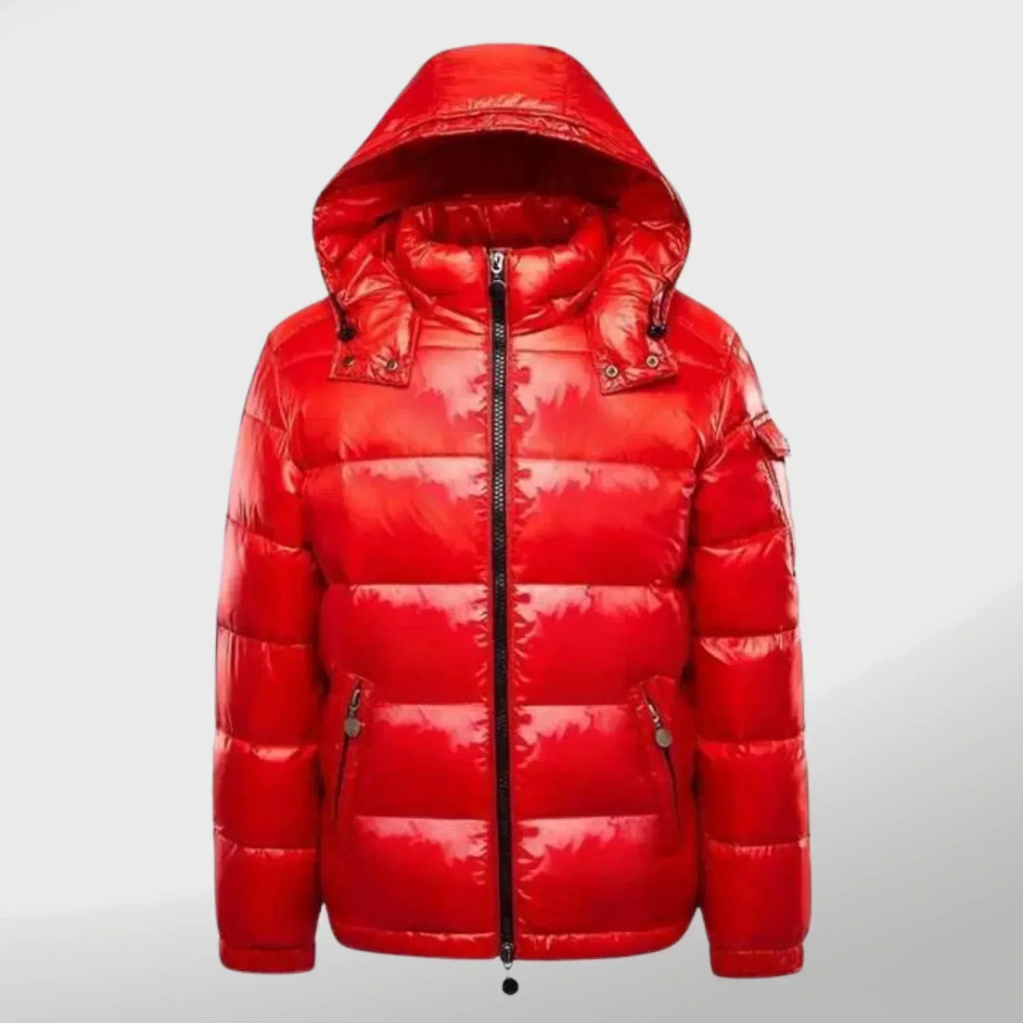 WW | Glänzend mit Kapuze Daunenjacke Winterjacke für Damen