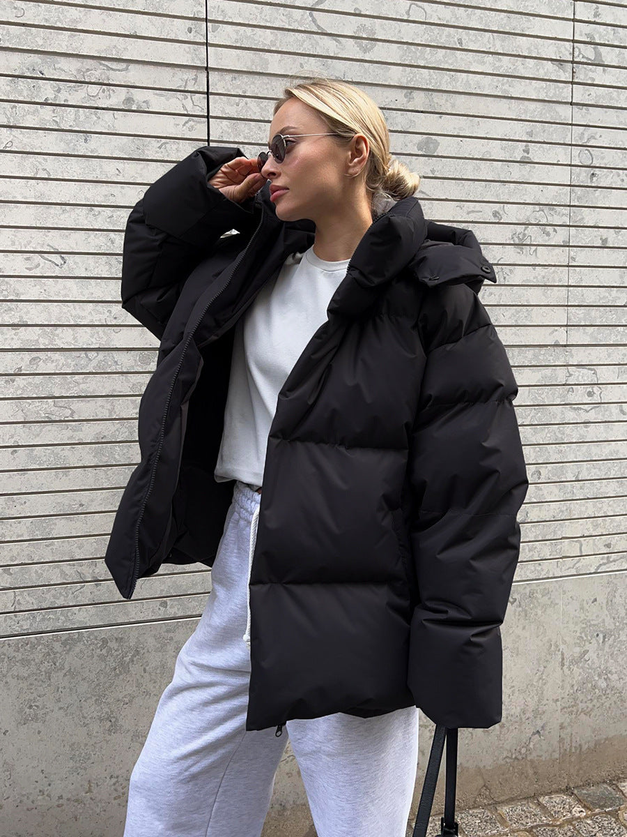 WW | Kapuze Warm Wattierte Jacke Winterjacke für Damen