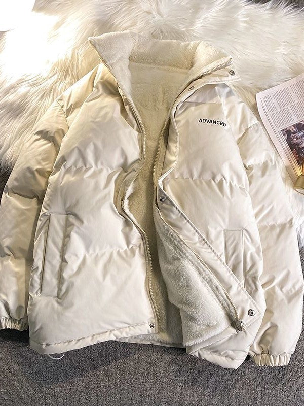 WW | Fleece Gefüttert Übergröße Wattierte Jacke Winterjacke für Damen