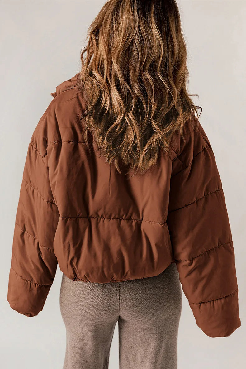 WW | Warm Kurz Wattierte Jacke Winterjacke für Damen