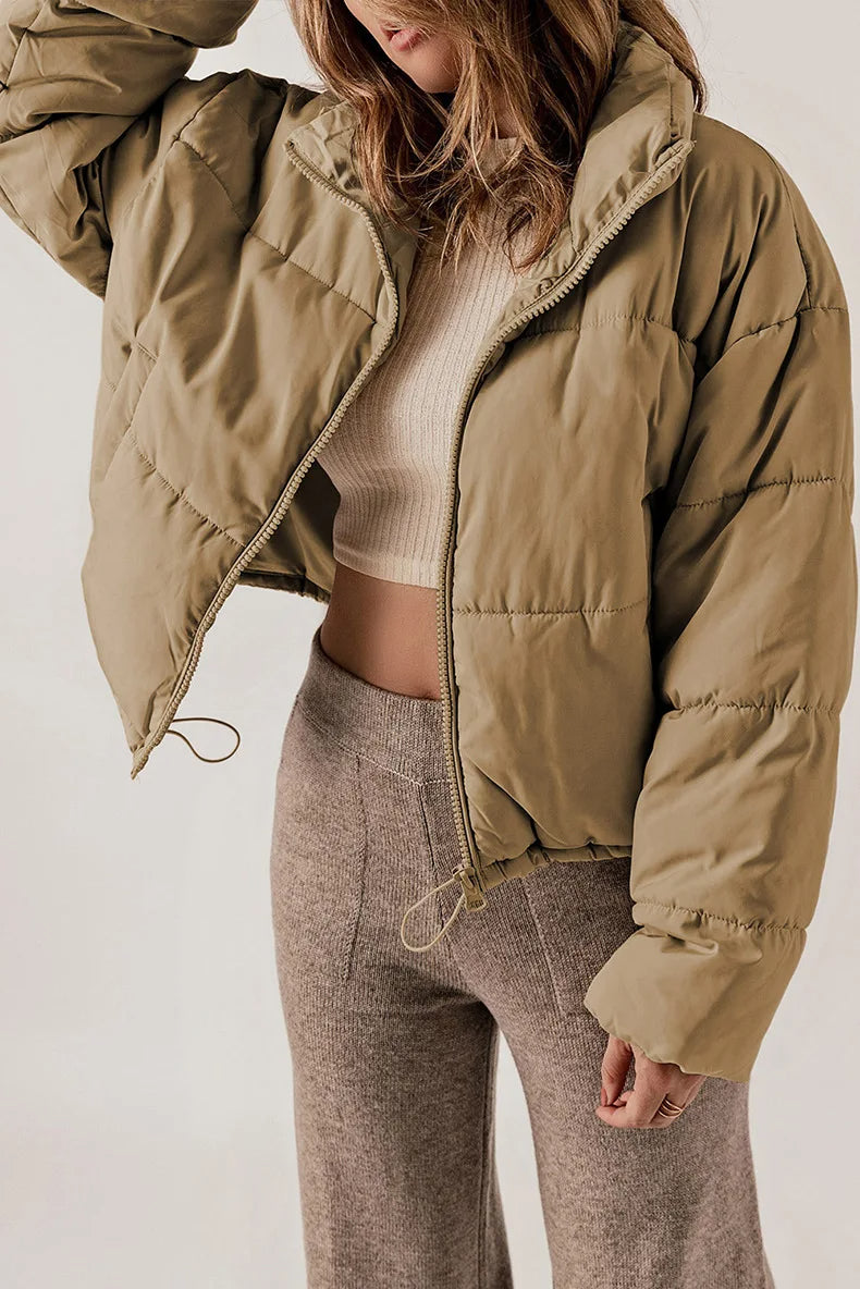 WW | Warm Kurz Wattierte Jacke Winterjacke für Damen