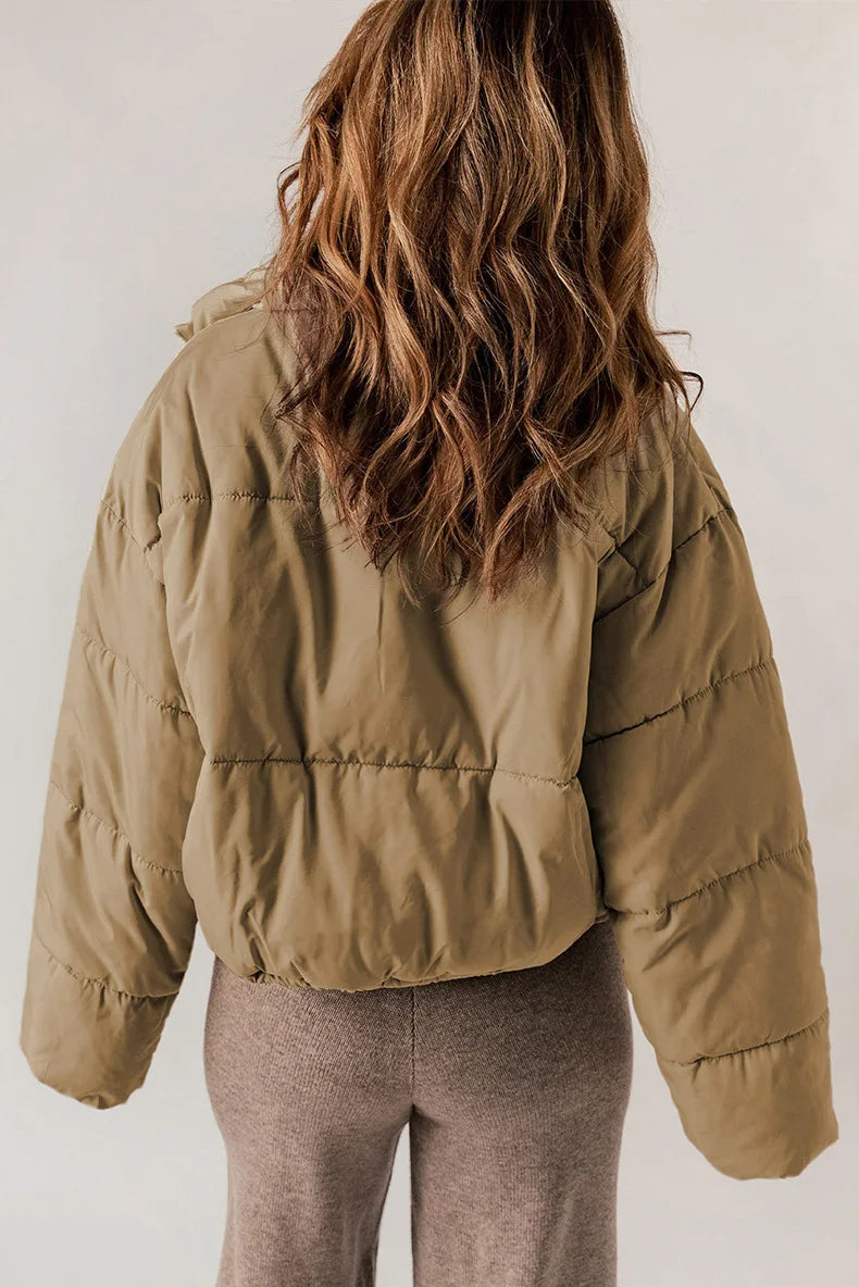 WW | Warm Kurz Wattierte Jacke Winterjacke für Damen