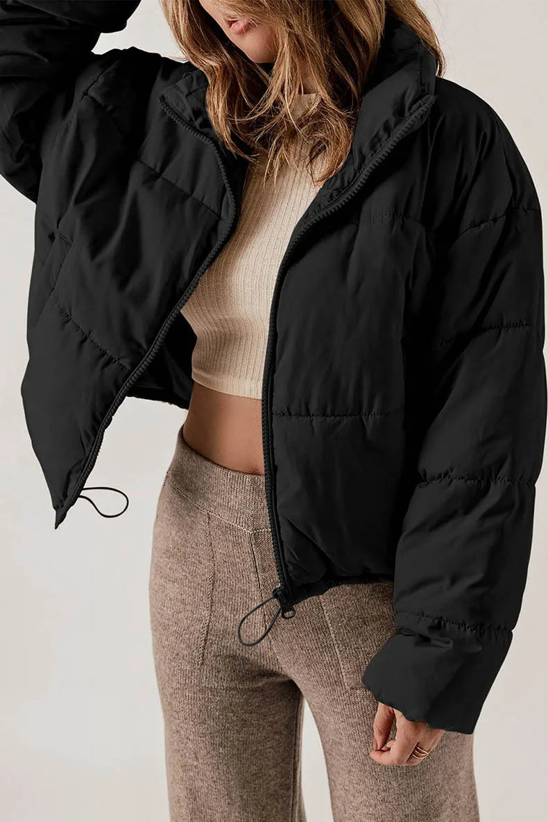 WW | Warm Kurz Wattierte Jacke Winterjacke für Damen