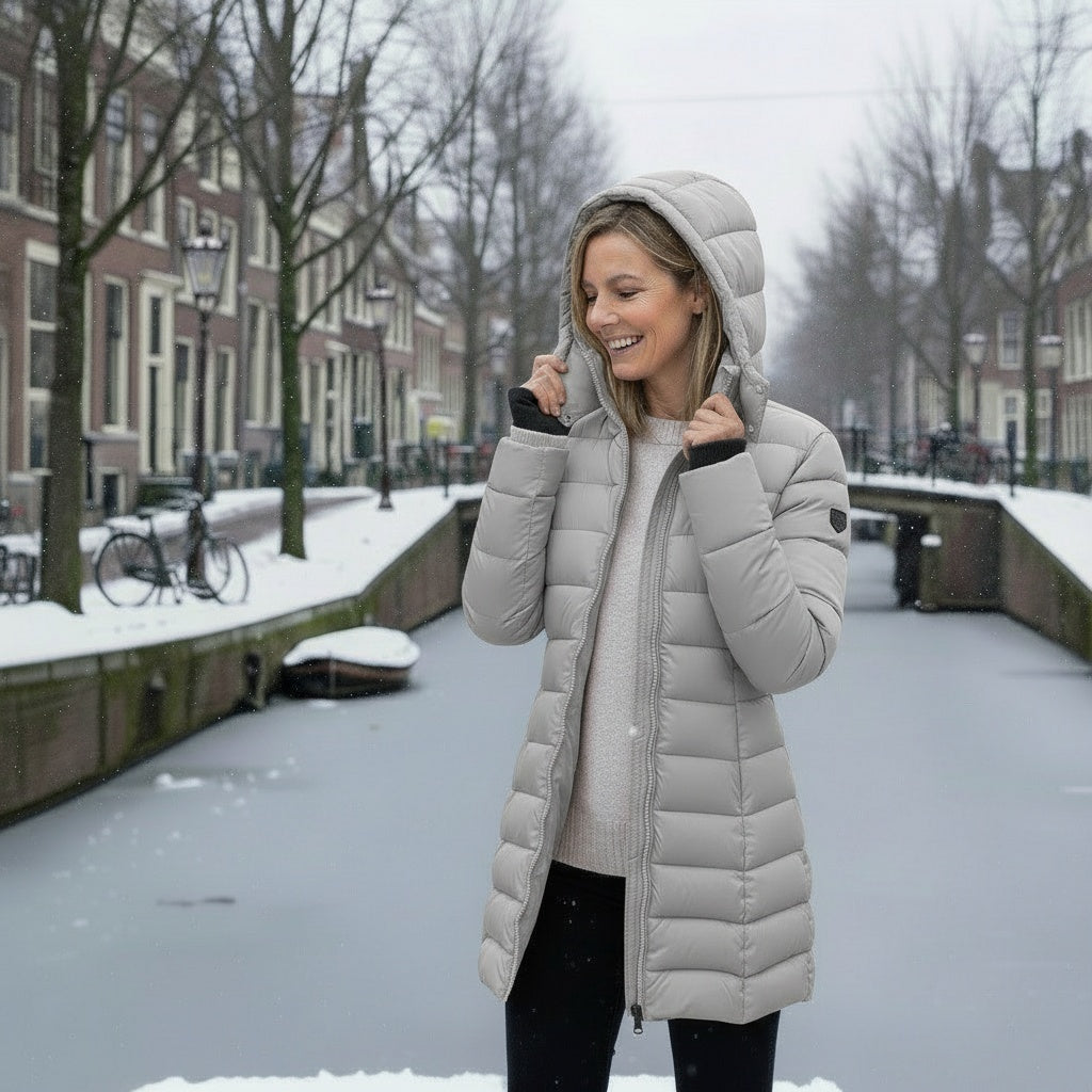 WW | Warm mit Kapuze Daunenjacke Winterjacke für Damen