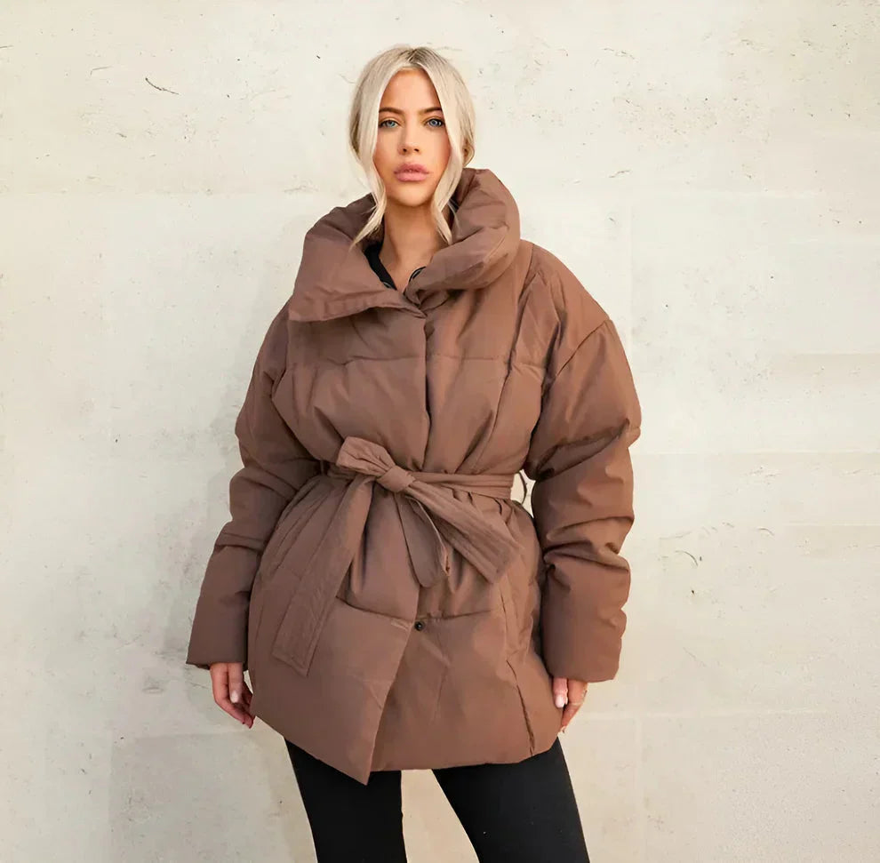 WW | Warm Gürtel Daunenjacke Winterjacke für Damen