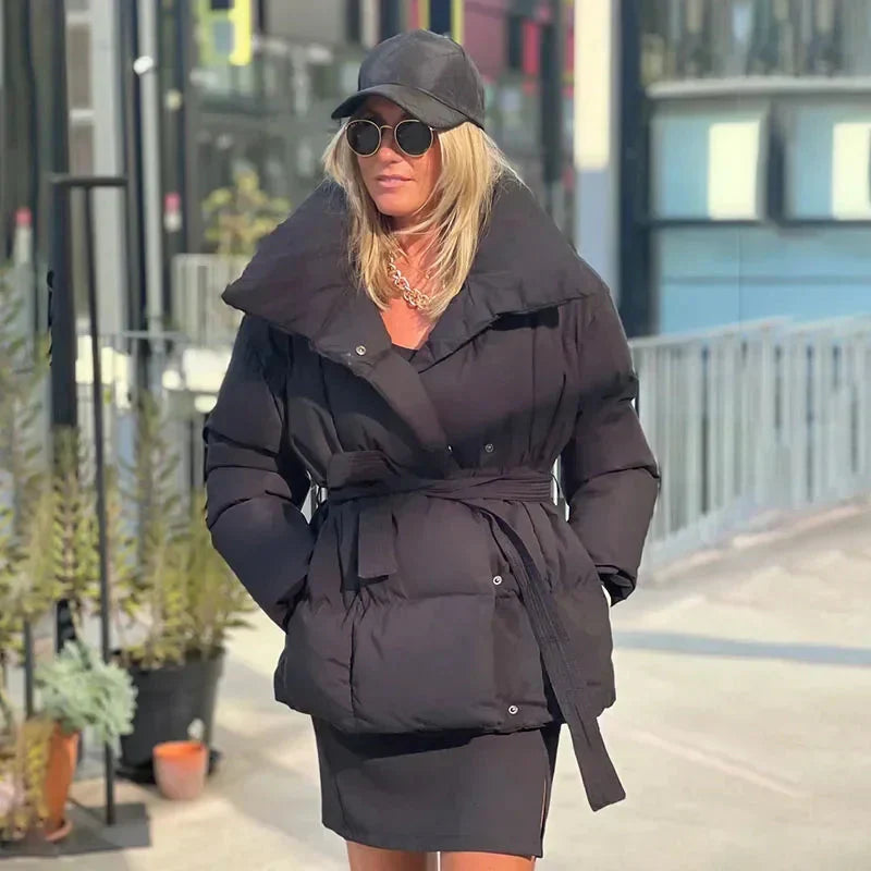 WW | Warm Gürtel Winterjacke Frauen