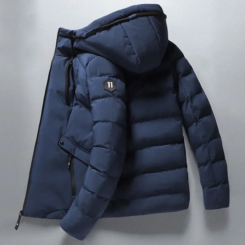 WW | Warme Wasserabweisende Winterjacke mit Kapuze für Herren