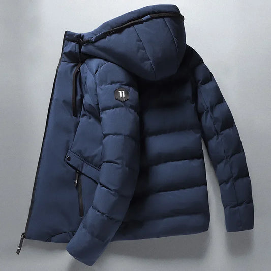 WW | Warme Wasserabweisende Winterjacke mit Kapuze für Herren