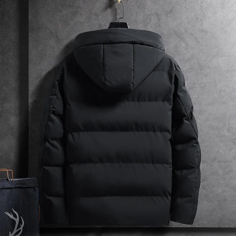 WW | Warme Wasserabweisende Winterjacke mit Kapuze für Herren