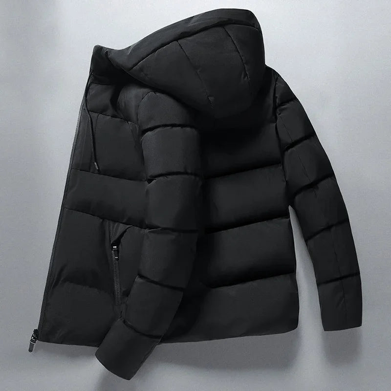 WW | Warme Wasserabweisende Winterjacke mit Kapuze für Herren