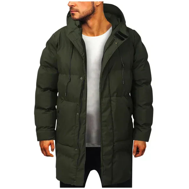 WW | Hooded Mid-length Down Jacket