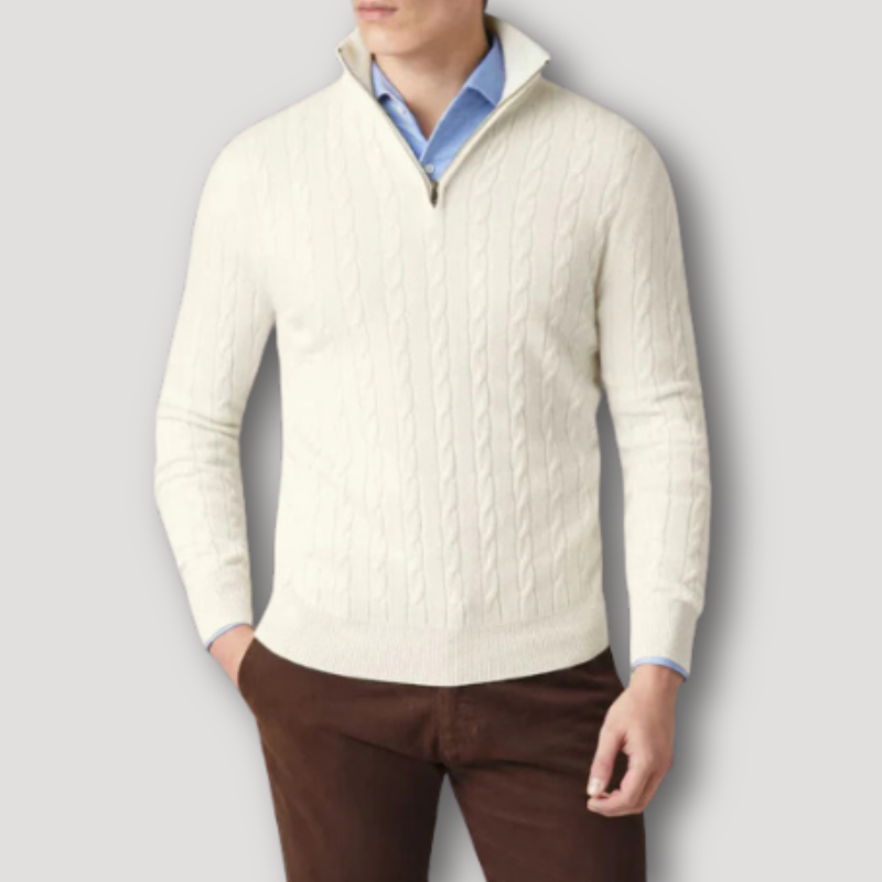 WW | Men's Italian Zip-Up Jumper