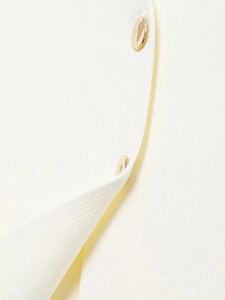 WW | Lässiges Einfarbiges Strickoberteil für Frauen