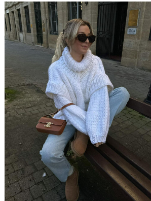 WW | Übergroßer, weicher Strickpullover für Damen