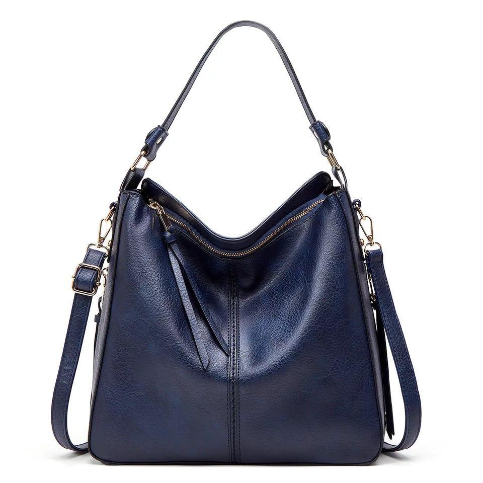 WW | Leder Tasche Mit Großer Kapazität Und Seitenfächern
