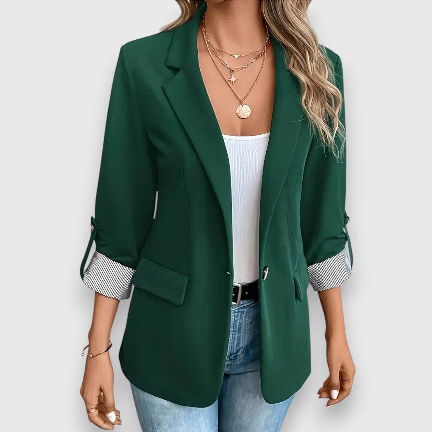 WW | Blazer Tailored Fit Single-Breasted Classic Lapel Versatile Style
