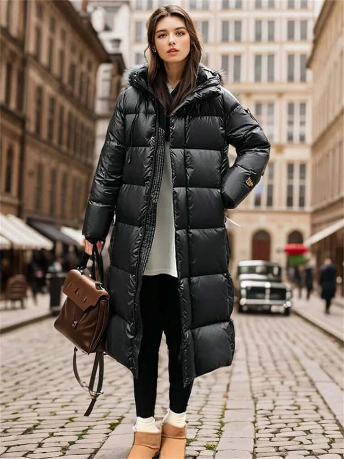 WW | Gep Quiltete Übergroße Kapuzen Puffjacke
