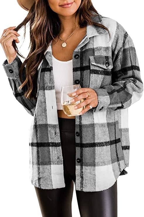 WOLF Plaid Shirt with Button Placket