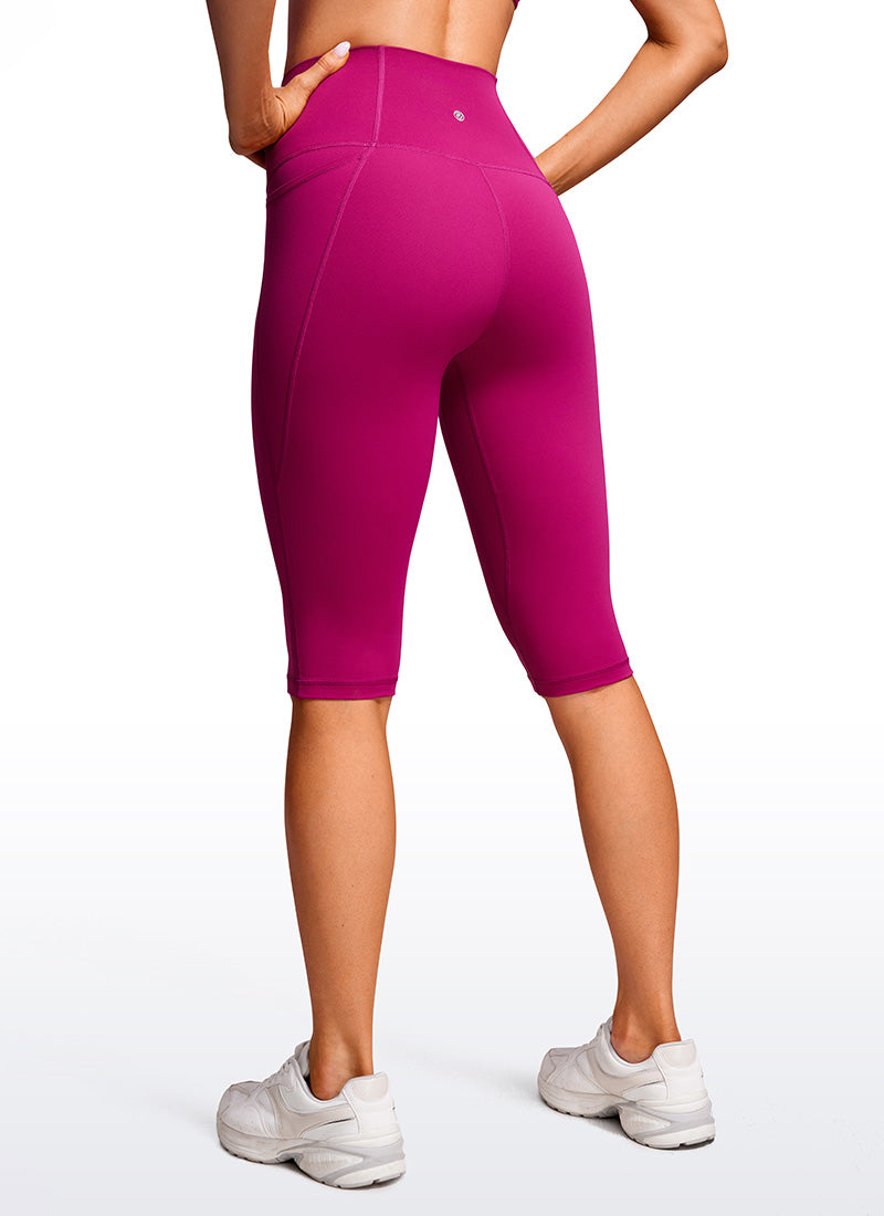 WW | Knie Länge Taschen Capri Leggings 13''