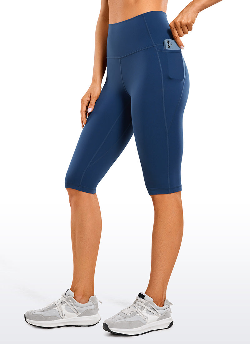 WW | Knie Länge Taschen Capri Leggings 13''