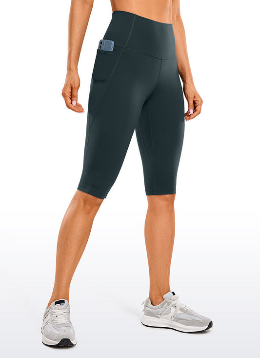 WW | Knie Länge Taschen Capri Leggings 13''