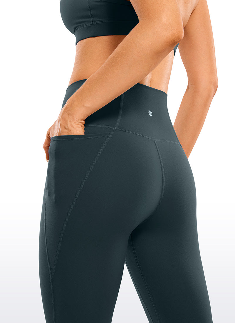 WW | Knie Länge Taschen Capri Leggings 13''
