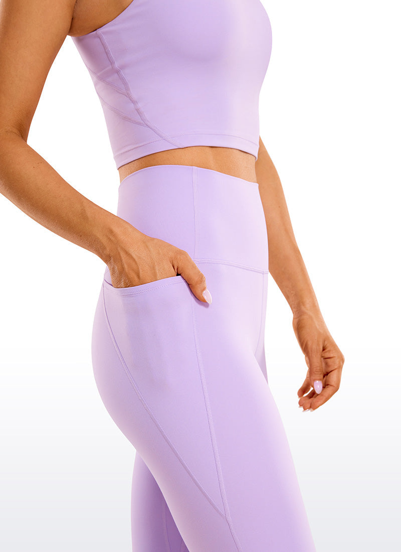 WW | Knie Länge Taschen Capri Leggings 13''