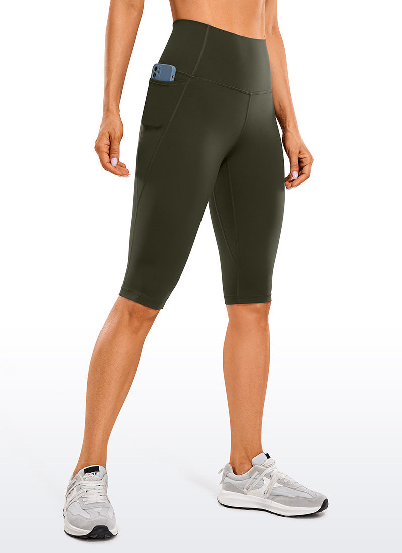 WW | Knie Länge Taschen Capri Leggings 13''