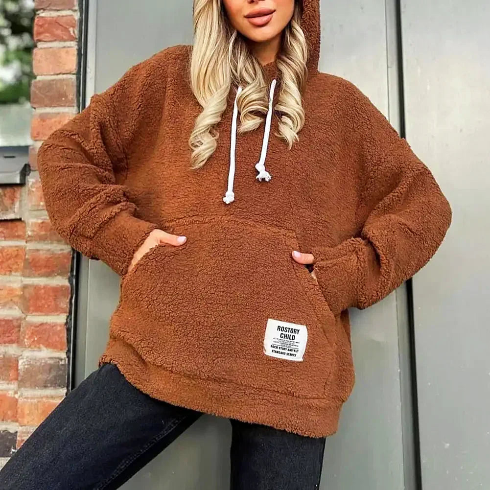 WW | Moderner Damen-Hoodie mit Plüsch