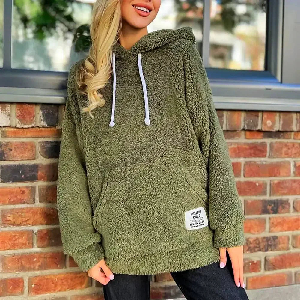 WW | Moderner Damen-Hoodie mit Plüsch