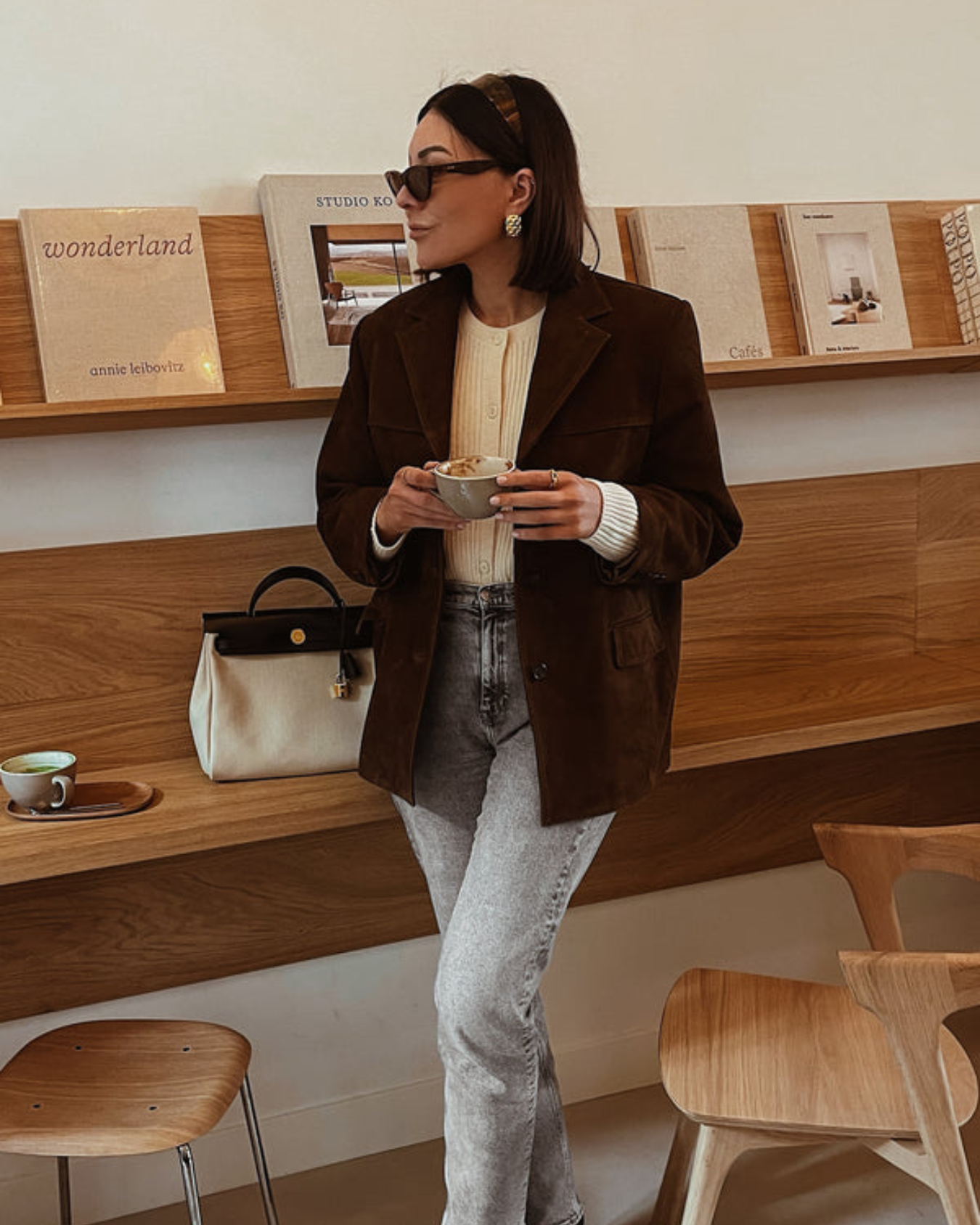 WW | and modern women's blazer in suede look