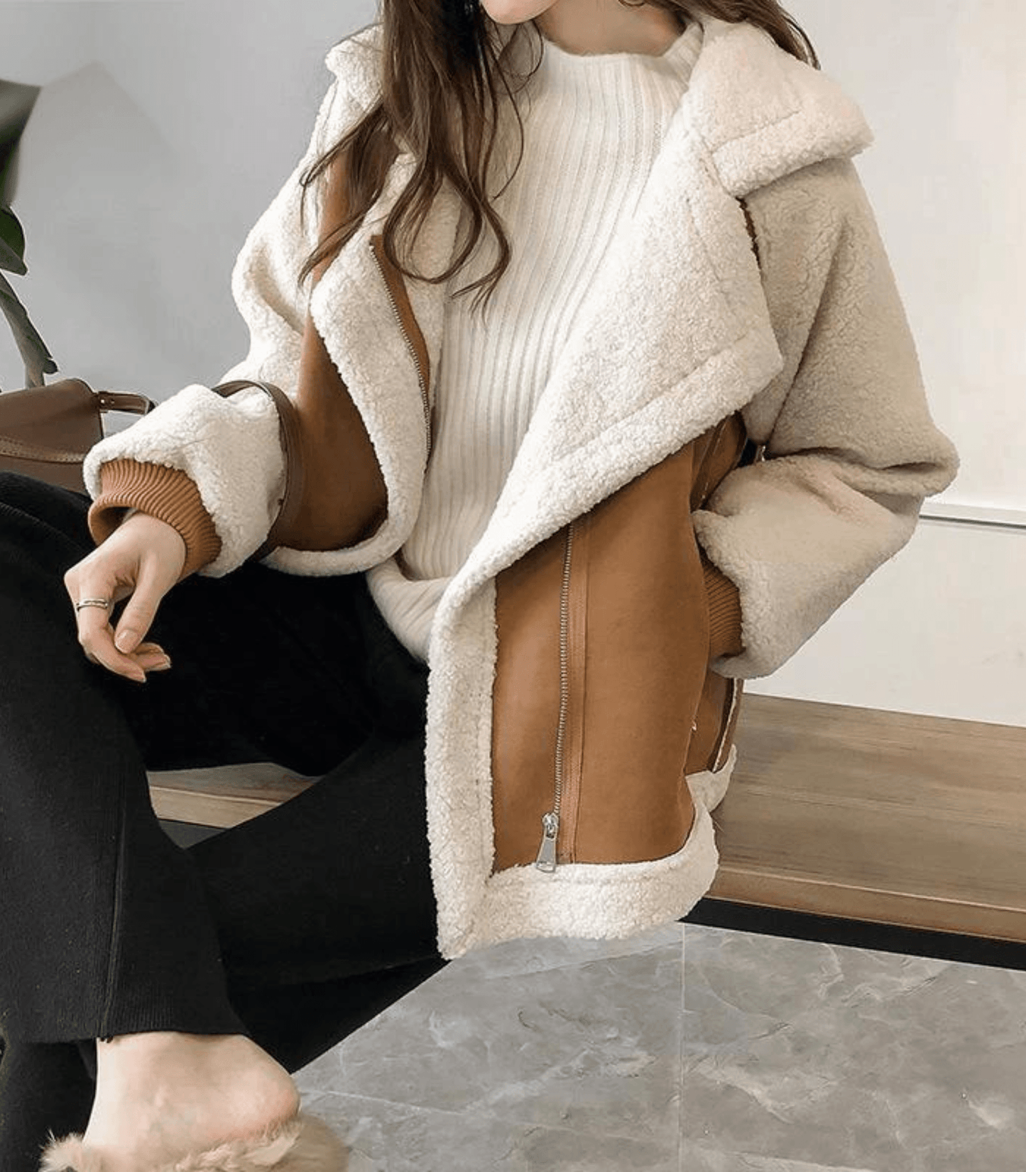 WW | and cozy women's jacket with faux fur