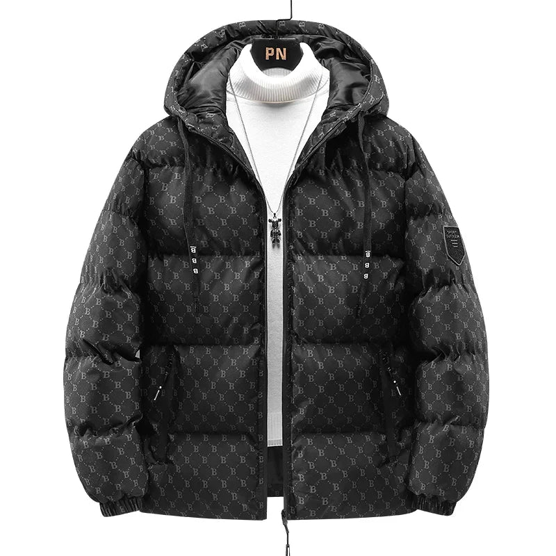 WW | Baumwolljacke mit Ganzkörper-Buchstabenmuster