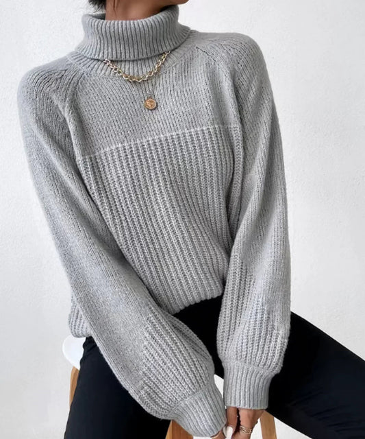 WW | Casual Autumn Warm Knitted Turtleneck Sweaters for Women