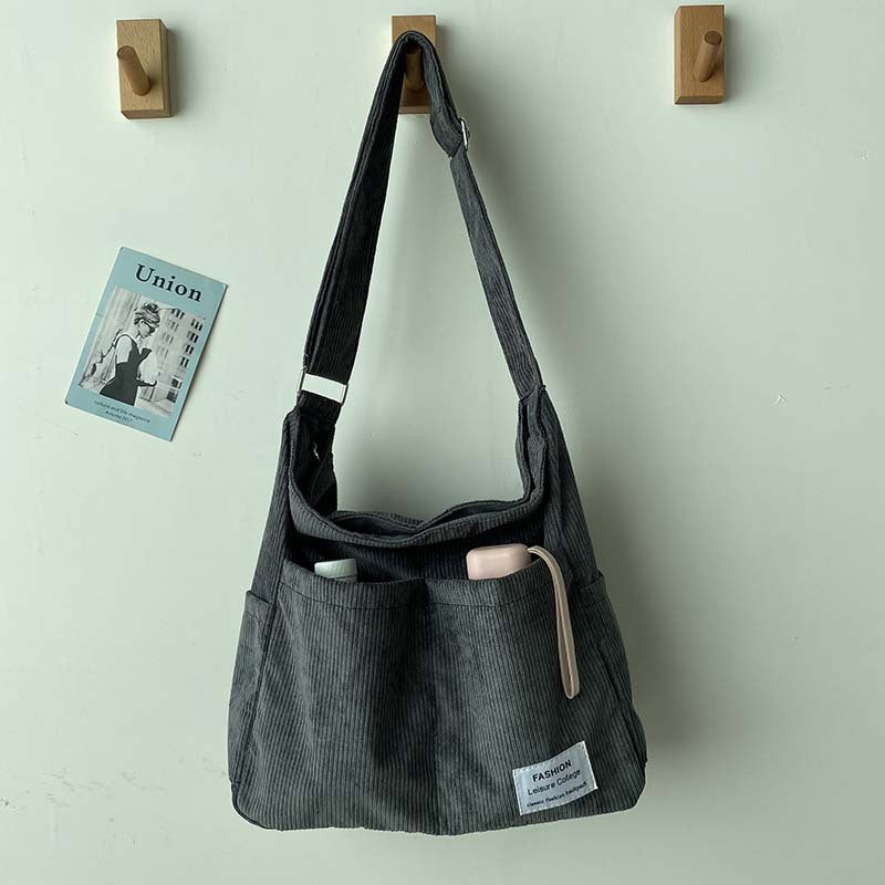 WW | Wide Corduroy Shoulder Bag