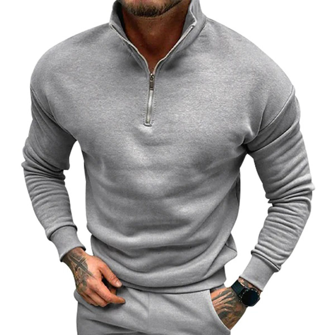 WW | Herrenpullover mit Halbreißverschluss