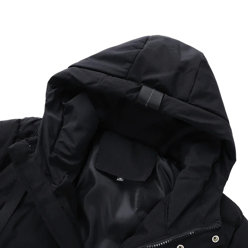 WW | Men's Long Winter Coat Warm and Windproof for Outdoor Activities